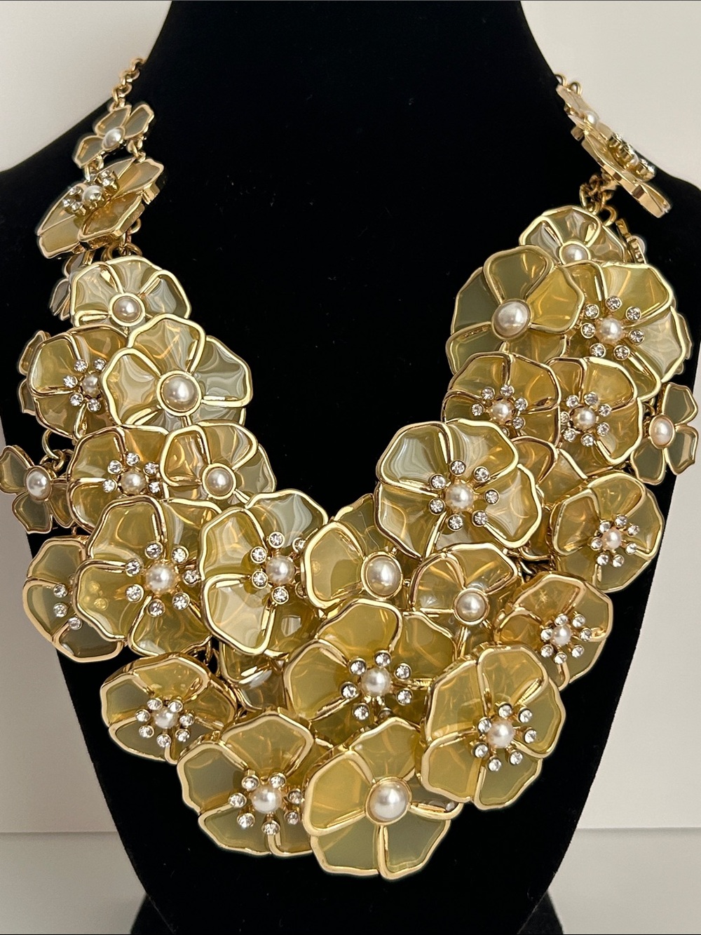 Natasha Floral  Necklace with Pearl Accents - Women Jewelry - Picture 6 of 7